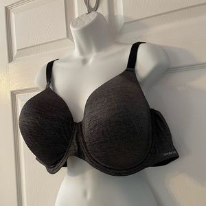 NWT ADORE ME Bra Size 46DD Underwire Full Coverage Back Closure Soft Black
